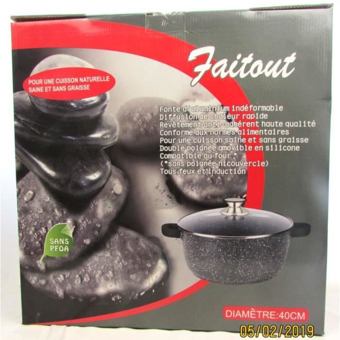 Faitout espace cuisine 40 cm 19 L