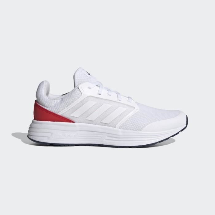 Baskets de Running - ADIDAS - GALAXY 5 - Homme - Blanc et rouge
