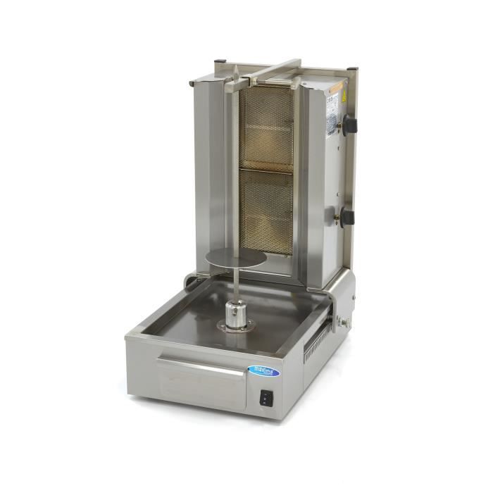 Machine à kebab gyros 2 brûleurs gaz