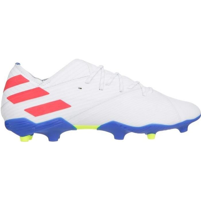 ADIDAS PERFORMANCE Chaussures de Football Nemeziz Messi 19.1 FG J - Enfant - Blanc/Rouge/Bleu