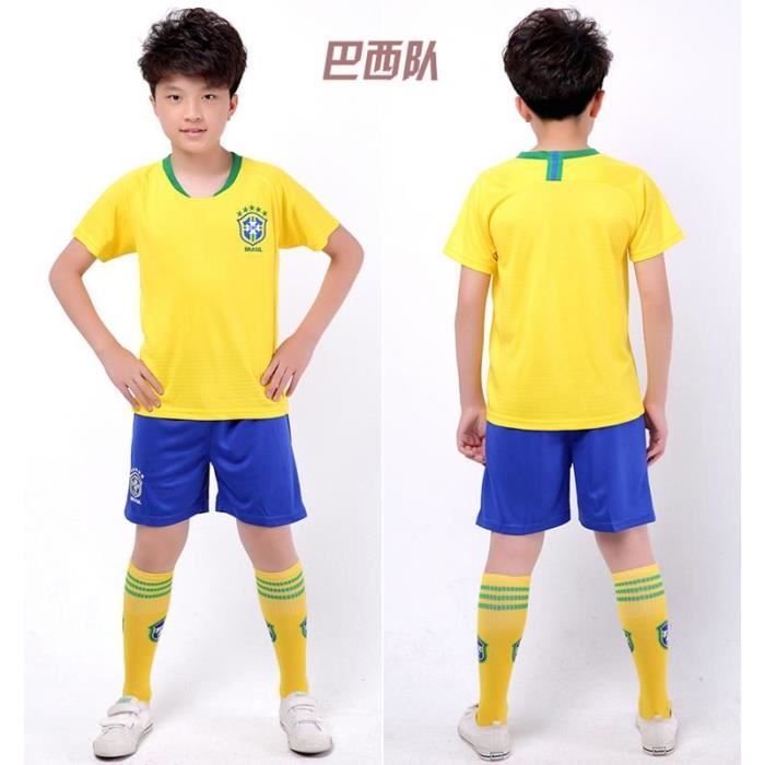 2018 Coupe du monde Brésil équipe de football Enfants Suit Maillot de Football Tops + Shorts