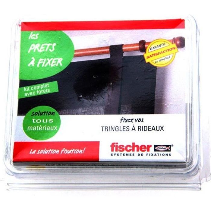 Kit de fixation tringles à rideaux