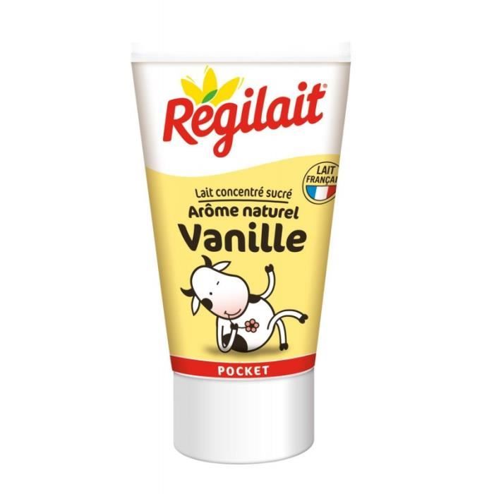 REGILAIT - Lait Concentré Sucré Vanille 60G - Lot De 4