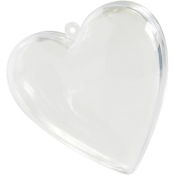 10 Contenants coeurs PVC : Transparent - REF/2970