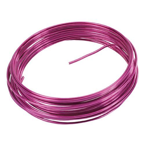 Fil Métallique Fuschia de 5 m diamètre 2mm