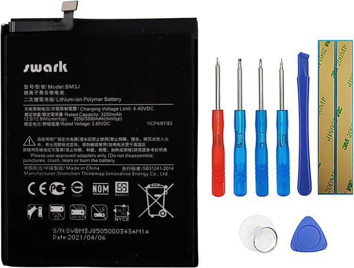 Batterie BM3J compatible avec Xiaomi Mi 8 Lite MI8 Lite M1808D2TG avec ...
