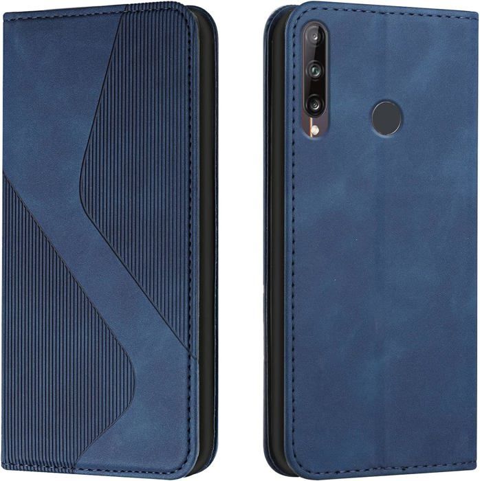 Xinyunew Cover A Libro In Pelle PU Per Huawei P40 Pro – Custodia Con Porte Tessere E Funzione Supporto – Blu - 2