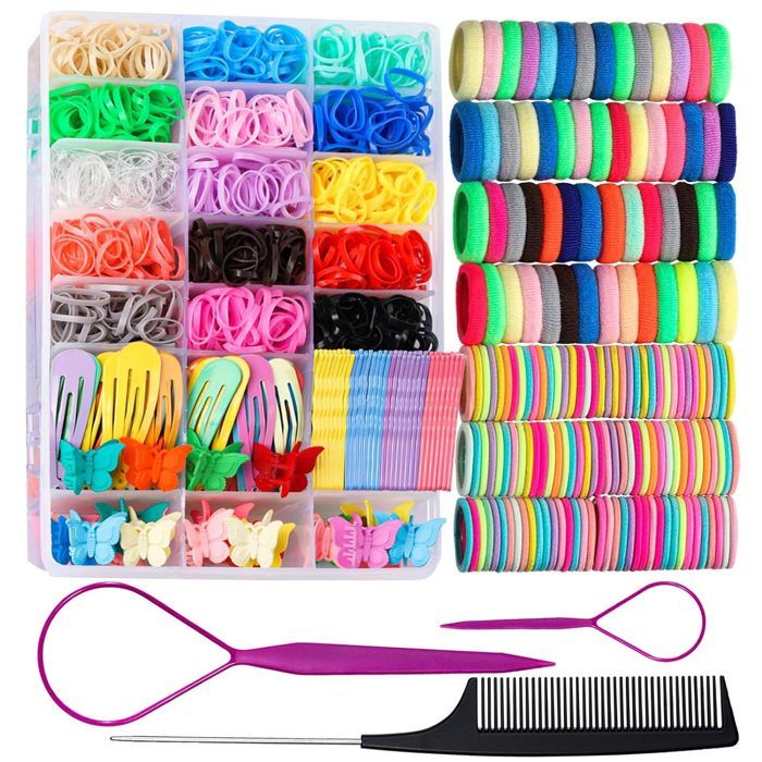Lot De 440 Accessoires Cheveux INSKIDS - Élastiques, Barrettes, Griffes Pour Filles, Enfants Et Bébés