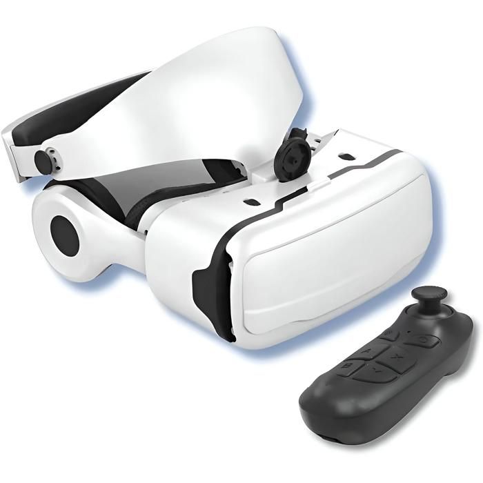 Casque de réalité virtuelle 3D confortable pour les yeux design ergonomique blanc