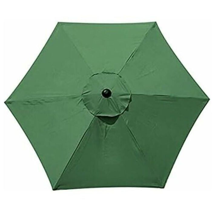 Housse de rechange parasol 6 baleines 2.7 m imperméable anti-UV tissu vert facile à installer