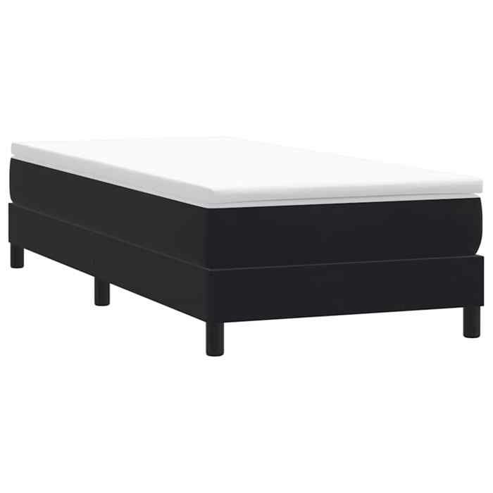 Bonne qualité - Sommier à lattes de lit sans matelas noir 100x210 cm - haut de gamme - velours8571