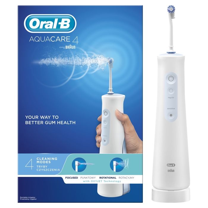 Hydropulseur ORAL B AquaCare 4 nettoyage interdentaire usage quotidien