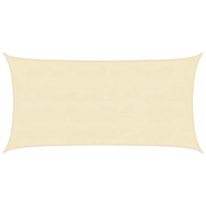 VIDAXL Voile dombrage - pare-soleil en HDPE - 160 g/m² Crème 4x7 m PEHD - (4x7 m) BONNE395
