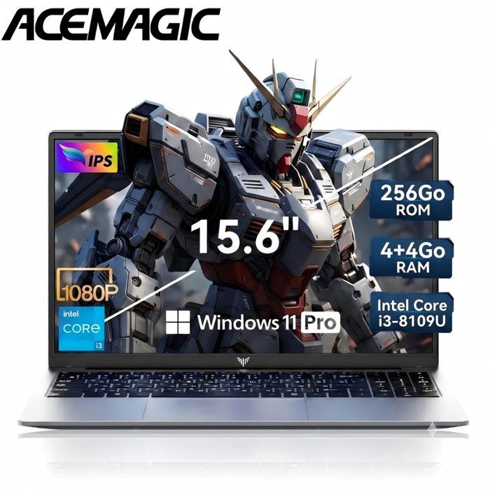 ACEMAGIC PC Portable Gamer-156 FHD-Intel Core i3-8109U(Jusquà 36GHz)8Go (4Go*2) RAM 256 Go SSD Ordinateur PortableWindows 11