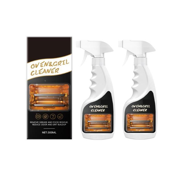 Nettoyant Pour Grille De Four-300ml Produit Dégraissant  Spray Nettoyage Grille BBQ-Pour Familles Occupées Amateurs De BBQ Four