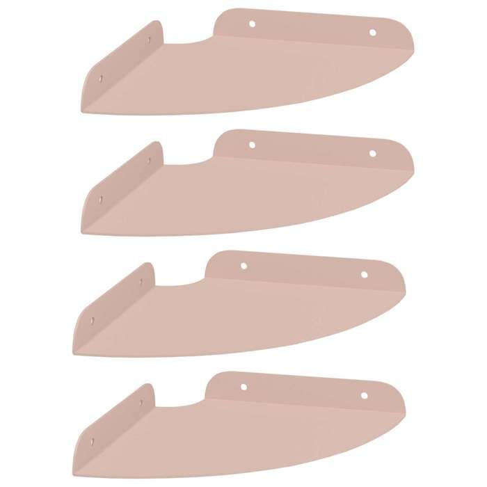 Étagères flottantes avec étagère 4 pcs - vidaXL - rose - 18 x 18 x 2 cm - 4 étagères murales 7133671