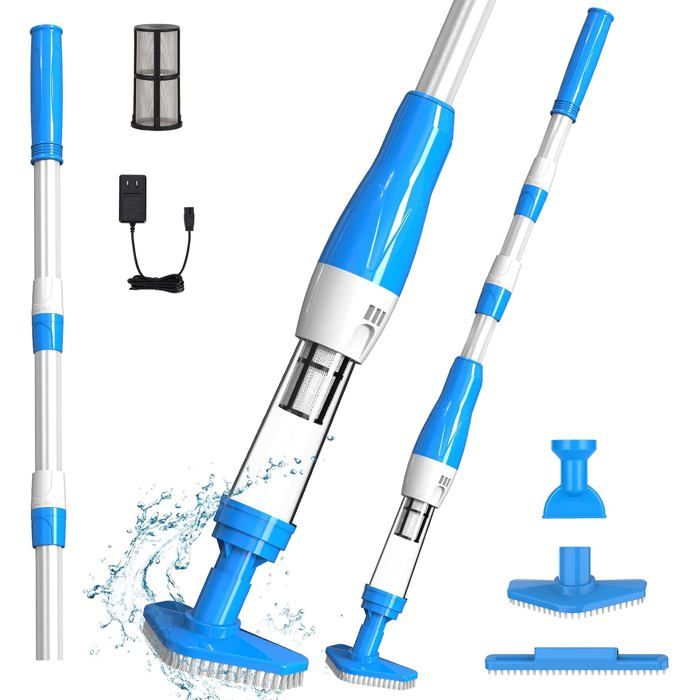 Aspirateur piscine sans fil 3 en 1 balai rechargeable spa