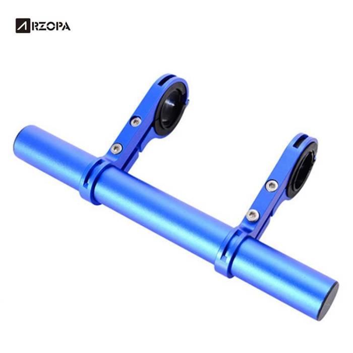 Qii lu V/élo Guidon Extender en Fiber De Carbone V/élo Double Guidon Support Extension Support /à V/élo Accessoires pour V/élo Lumi/ère Lampe De Poche Compteur De Vitesse