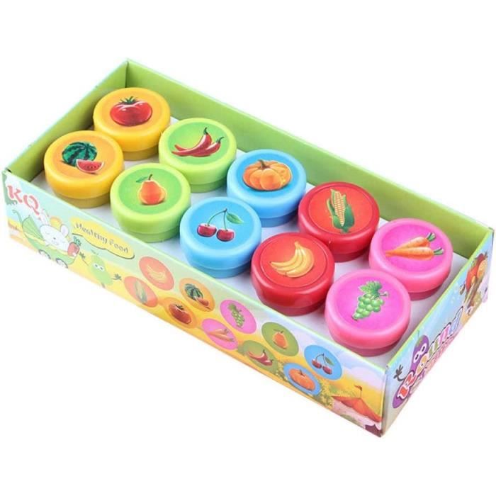 TINYMILLS Kit de 12 tampons auto-encreurs pour enfants - Pour cadeaux