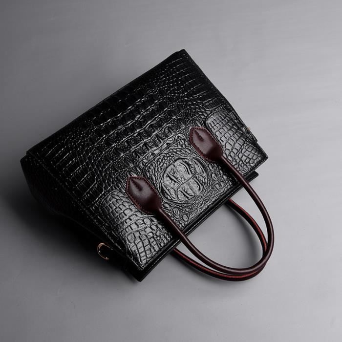 Sac a main sale en crocodile veritable