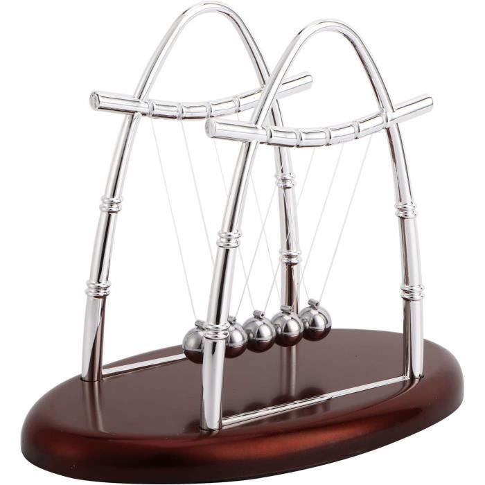 Pendule De Newton à 5 Billes - Décoration De Bureau Anti-stress - Effet Balancier Perpétuel