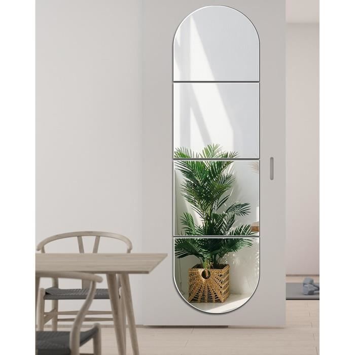 Grand Miroir Mural Autocollant Miroir Verriere Miroir Adhesif Mural 4  Pièces 30,5X30,5Cm Rectangulaire Miroirs Muraux Pour S[u209] - Cdiscount  Maison