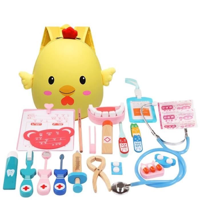 dentiste jaune - Ensemble de jouets de Simulation de dentiste pour enfants,  Kit médical, jouet Portable migno