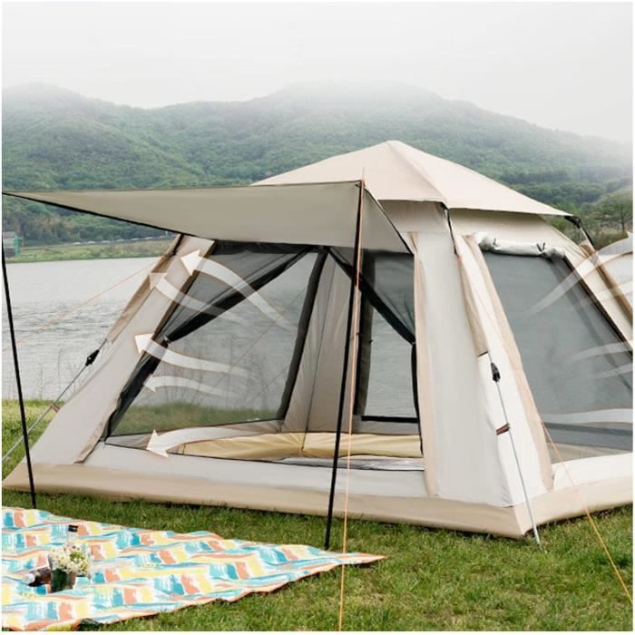 BETENST Camping Tent, 3 Person Pop Up Tent, Waterproof And Windproof Family Dome Tent With 2 Strong Mesh, 2 Mesh Windows, 2 In 1 Double Layer For Camping Hiking - 6