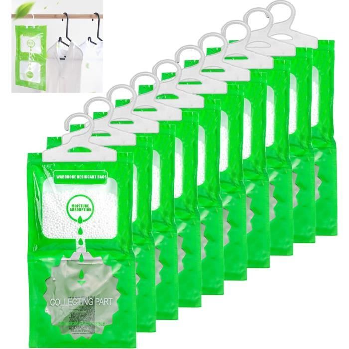 Lot De 6 Absorbeurs D'Humidité Pour Penderie, Déshumidificateur À Suspendre Pour Lot De 6 Absorbeurs D'Humidité Pour Penderie, Déshumidificateur À Suspendre Pour