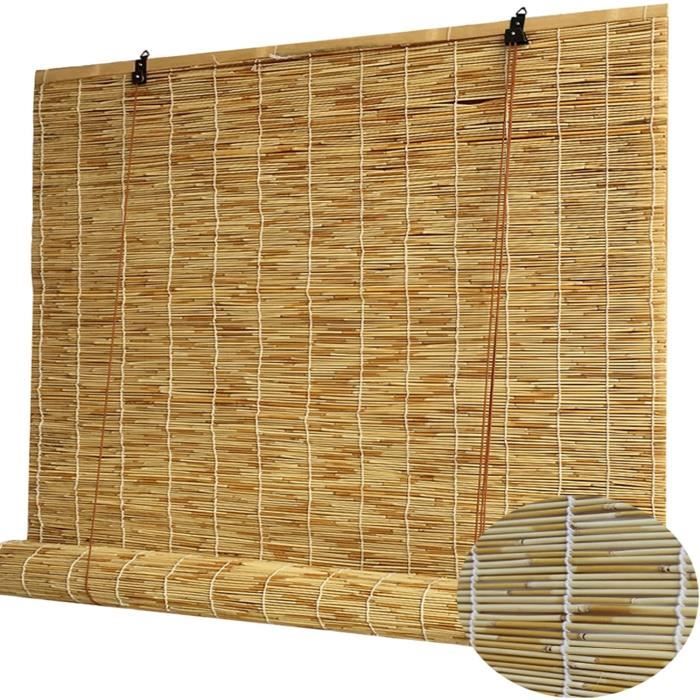 Naturel Store Bambou, PersonnalisableStore Enrouleur Bambou Exterieur 50cm 60cm 70cm 80cm 90cm 100cm 120cm, Stores en Bambou avec Levage, Anti-UV Store Enrouleur (40x160cm/16x63in,Shading 50 Naturel Store Bambou, PersonnalisableStore Enrouleur Bambou Exterieur 50cm 60cm 70cm 80cm 90cm 100cm 120cm, Stores en Bambou avec Levage, Anti-UV Store Enrouleur (40x160cm/16x63in,Shading 50