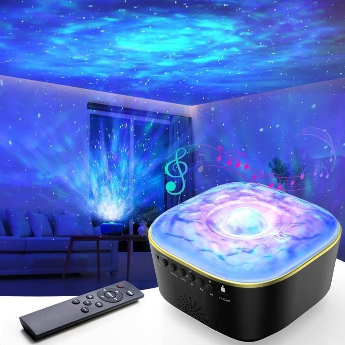 axGear Star Night Light Projecteur avec télécommande LED Projecteur Nebula  Galaxy pour bébé adultes Chambre/Théâtre/Salles de jeux/Fête Gris 