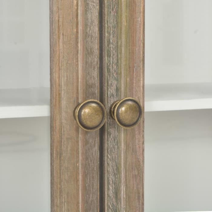 Armoire murale - QIM - Bois massif - 2 portes - 2 tiroirs - Style français