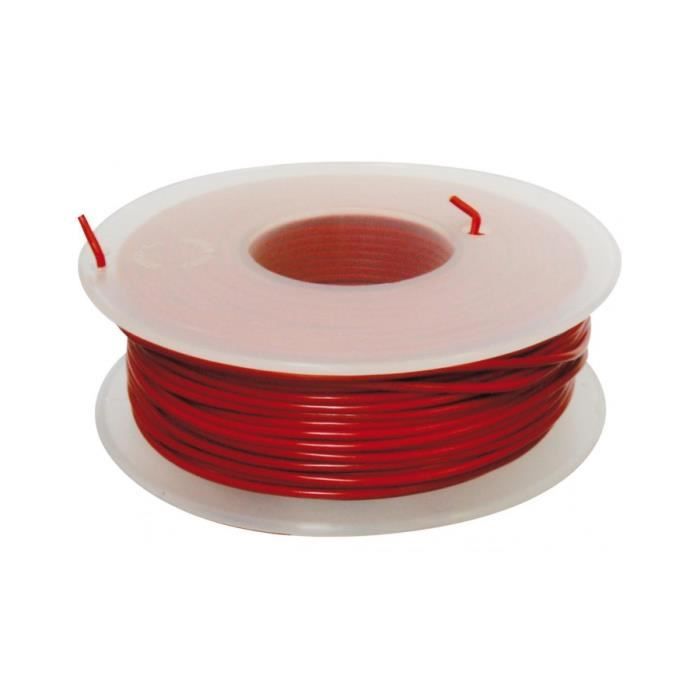 Câble électrique - BIHR - Fil de câblage rouge - Monoconducteur - 50m ...