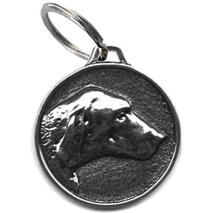 MACHU Médaille Chien Labrador en Relief estampé dans Le métal