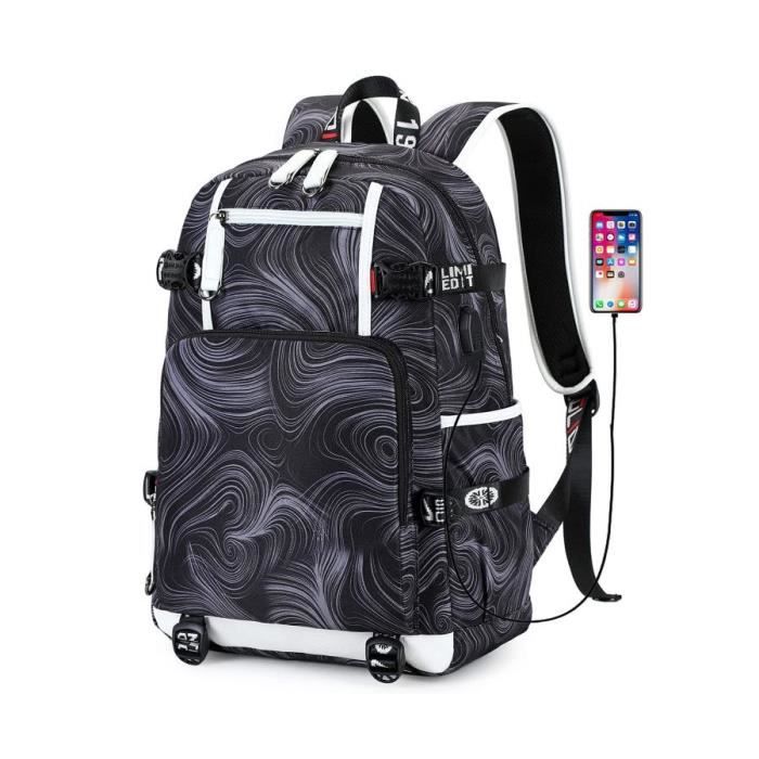 Cartable Garcon pour Adolescent avec Port de Charge USB Sac a Dos Ado Garcon Legers et Respirants pour Lycee College Cdiscount Bagagerie Maroquinerie