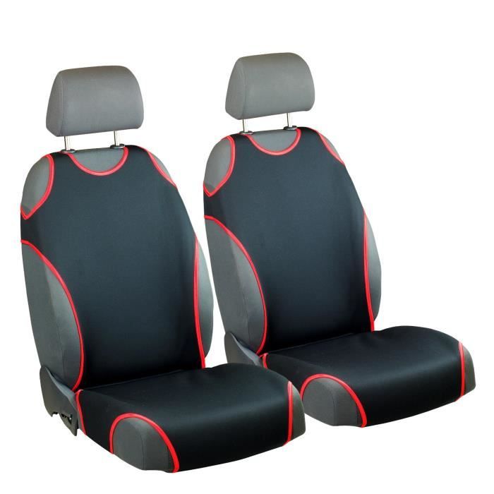 Lupex Shop Housses de siège auto compatibles pour Twingo Noir Gris Clair