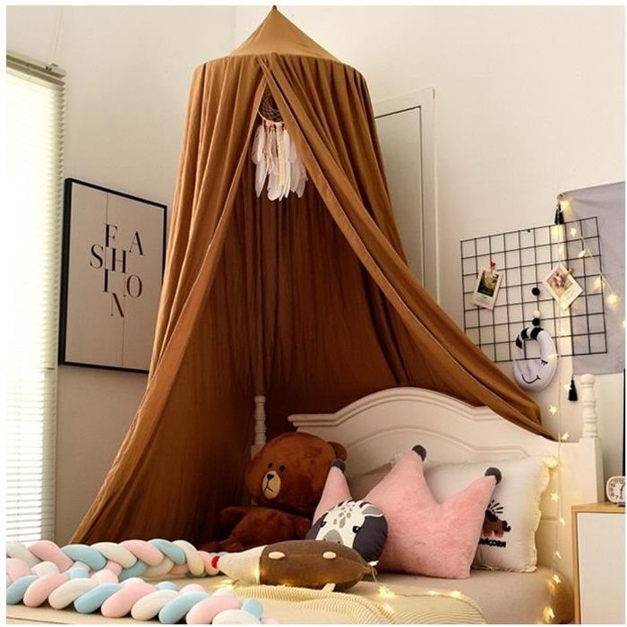 Ciel De Lit Bebe En Forme De Dome Moustiquaire Ronde Pour Decoratif Brun Hauteur 2 5m Cdiscount Maison Ciel De Lit Bebe En Forme De Dome Moustiquaire Ronde Pour Decoratif Brun Hauteur 2 5m Cdiscount Maison