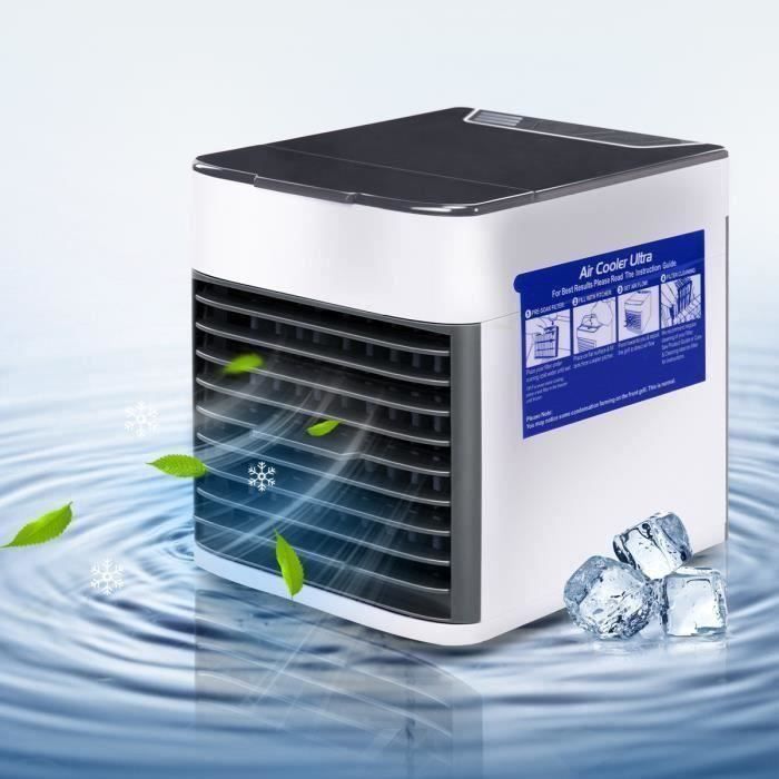 Couvre Jusqu/à 25m/² 3 Vitesses Pains de Glace Fournis Rafra/îchisseur dair Mobile Airfresh4-3 en 1 avec Fonction Rafra/îchisseur Ventilateur et Humidificateur CLIMADIFF