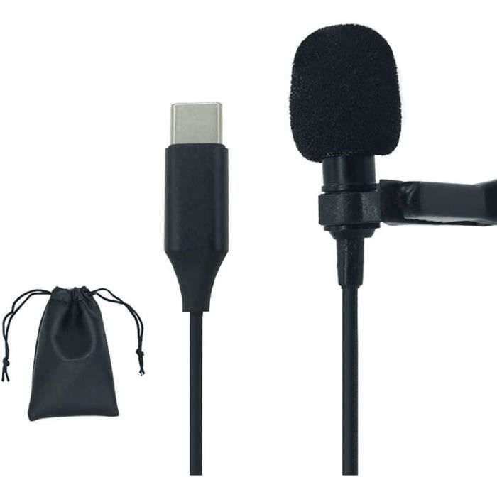 3.5 Mm Clip On Microphone Lavalier Lapel Condenser Microphone Pour