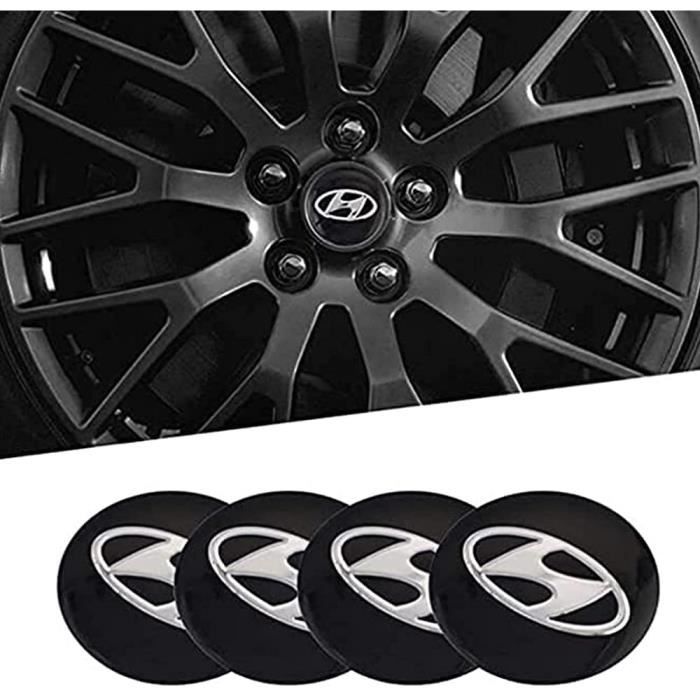 HYUNDAI Cache Moyeux Centres de Roue Alu Emblem 4p x 60mm/55mm *NEUF
