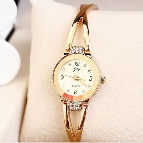 Montre femme store bracelet or