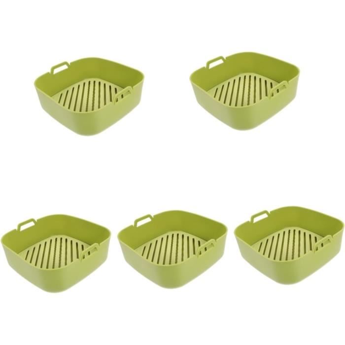 5Pcs Air Fryer Pad Air Fryer Silicone Airfryer Liner Air Fryer Inserts