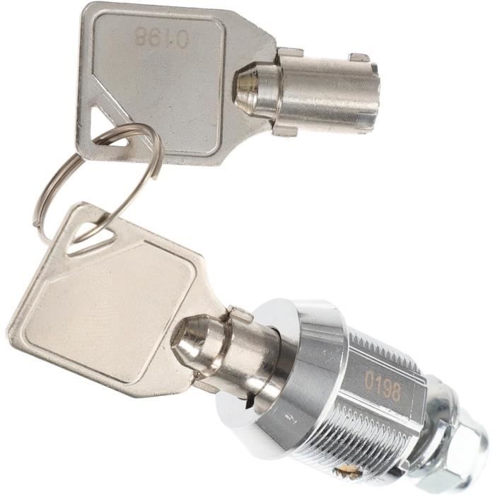 SERRURE 1046 BLANCHE AVEC BARILLET ET CLES