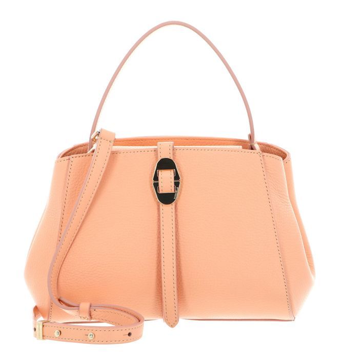 COCCINELLE Sac à main beige en cuir pour femme - Gladys Handbag Grained Leather Toasted 202229