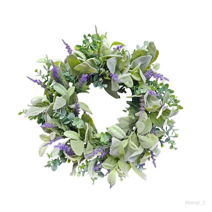 Couronne De Porte Printemps-été Dremisland 55.9cm - Eucalyptus, Lavande, Marguerites Artificielles, Décoration Intérieur/extérieur Couronne De Porte Printemps-été Dremisland 55.9cm - Eucalyptus, Lavande, Marguerites Artificielles, Décoration Intérieur/extérieur