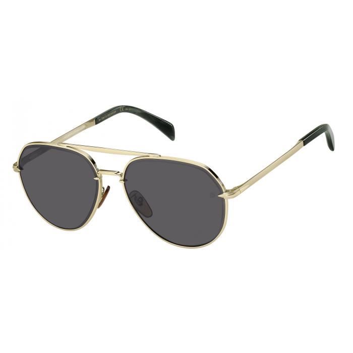 David Beckham lunettes de soleil 7037/G/S cat.3 acier pilote or/gris