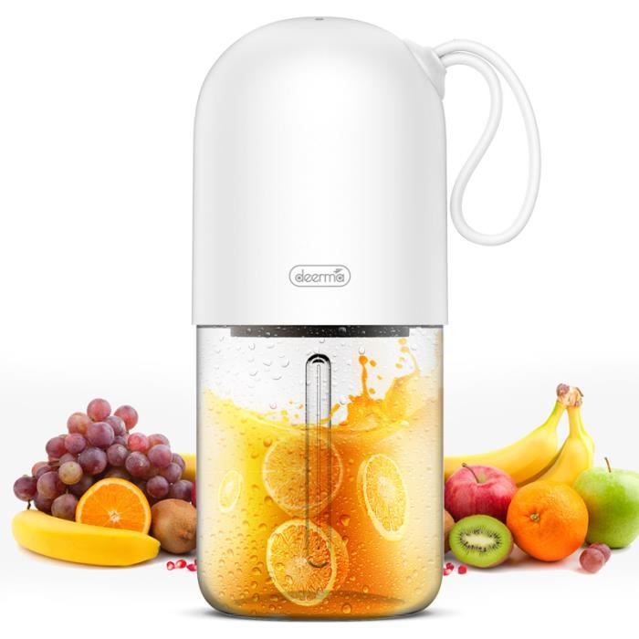 DEERMA, Mini Blender Smoothie sans fil, 360g Portable et Rechargeable