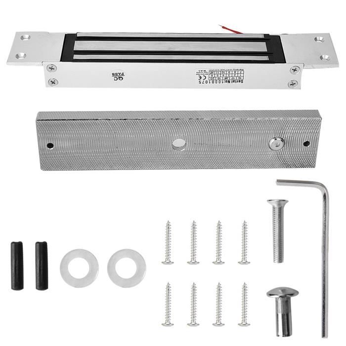 Serrure Électromagnétique Double Porte 12V - Force De Maintien 280Kg - Anodisée - Neuf