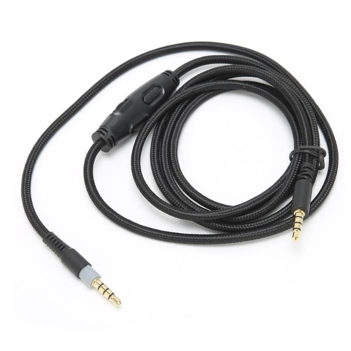 Câble de casque Câble casque 3,5 mm mâle à mâle Câble audio avec contrôle  du volume pour HyperX Cloud - Cdiscount Informatique