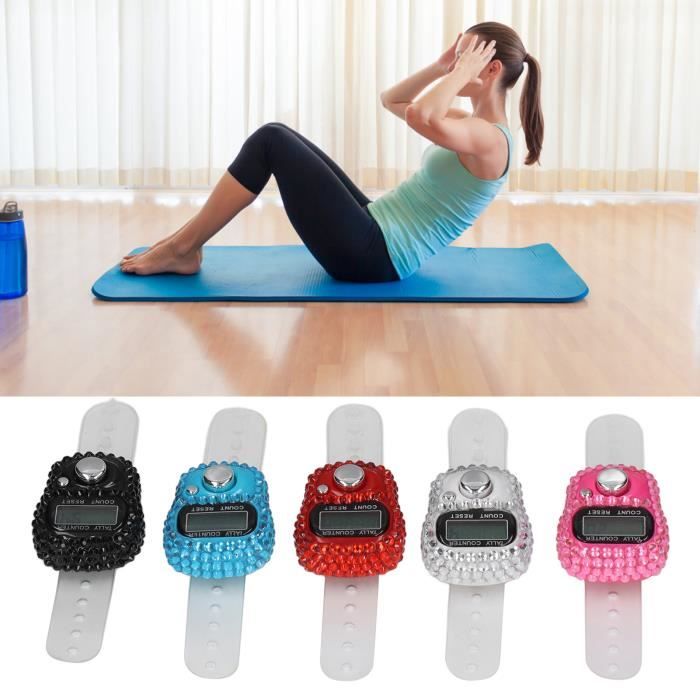 5 Compteurs Manuels à Doigt HEEPDD – Bouton De Réinitialisation, Couleurs Vives – Pour Sport, Golf, Fitness